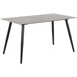 Actona »Wicklow« Esstisch Keramik Batis grau 140x75x80 cm / Keramik Batis grau