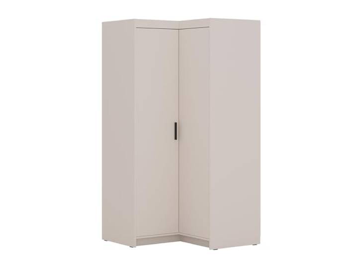 AXLIVING Schrank Modern Eckschrank Beige Storicos 97,8 x190,5 x97,8cm Laminierte Platten. HDF-Rückwand. Kleiderstange. Sicher: Wandbefestigung erforderlich (nicht für Gipswände geeignet).