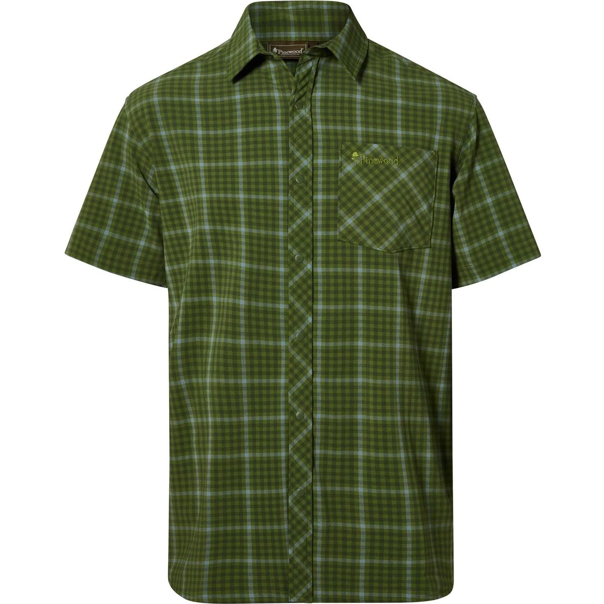 Pinewood Outdoor Short Sleeve Shirt pine green (759) S 1-51200759005