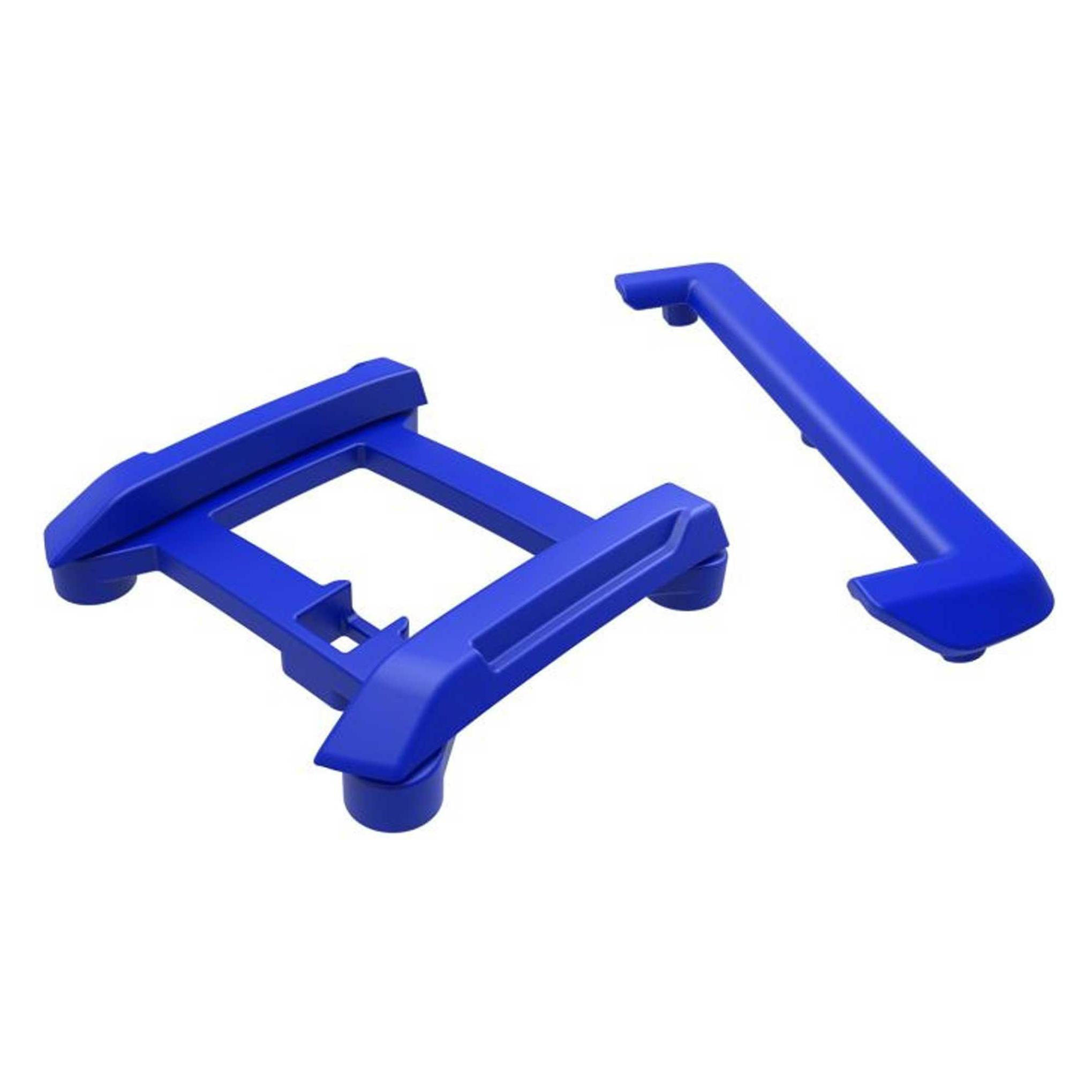 Traxxas Skid plate (roof)/ tailgate protector (blue)/ mounts (2)/ 3x8mm BCS (7) (f its #10711 body) (TRX10717-BLUE)