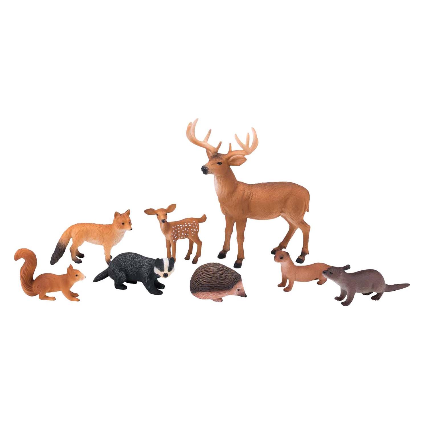 Q Mojo Mojo Wildlife Forest Spielset, 8-teilig. - 380027 (47482312)