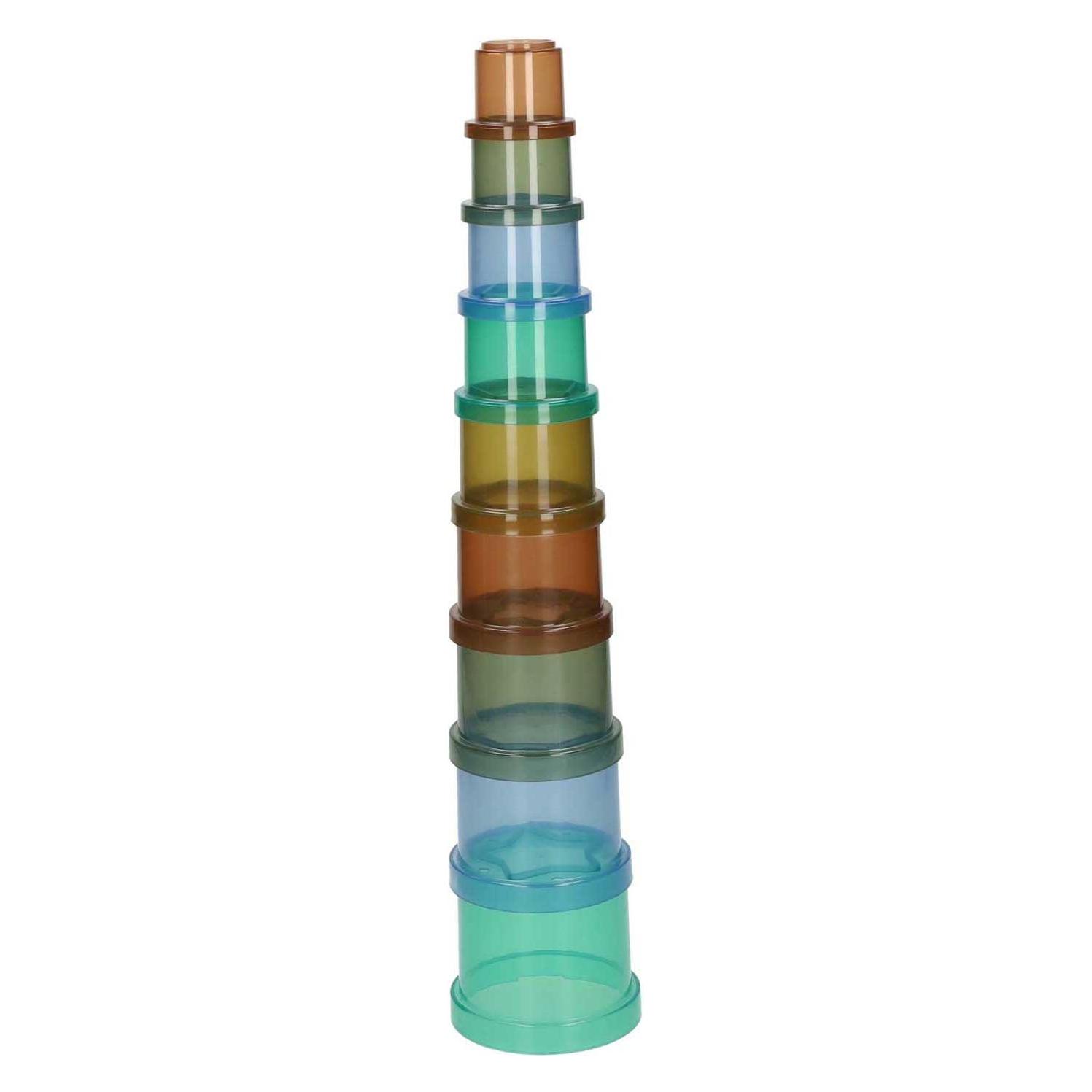 Transparente stapelbare Becher - 9 Stk. (62071633)