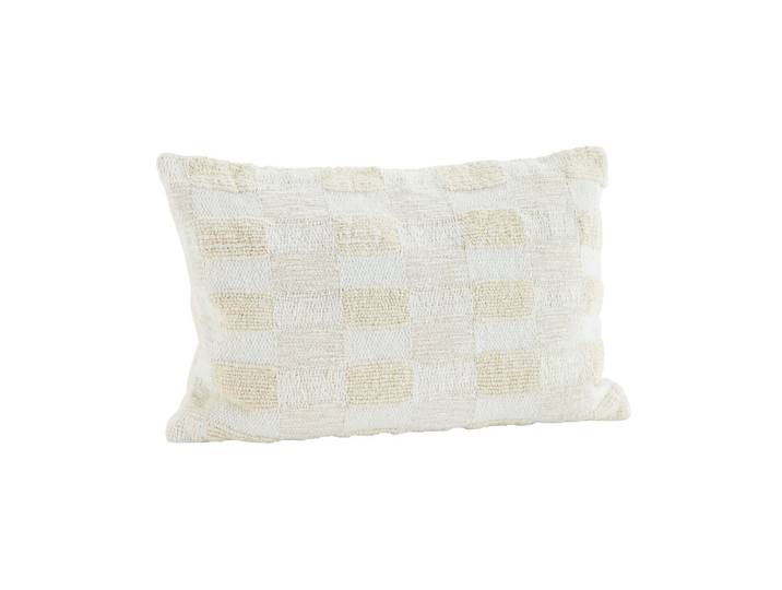 Housse de coussin en coton blanc cassé Cucasse