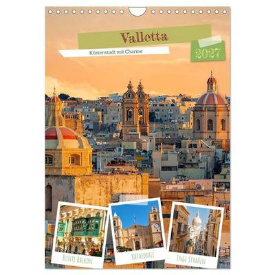 Valletta - Küstenstadt mit Charme (Wandkalender 2027 DIN A4 hoch), CALVENDO Monatskalender