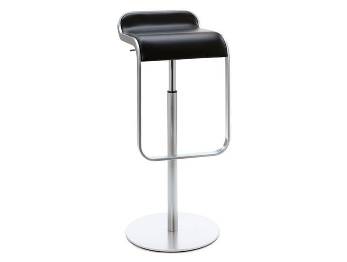 Barhocker Lem Lapalma schwarz, Designer Shin, Tomoko Azumi, 37x74-87x42 cm