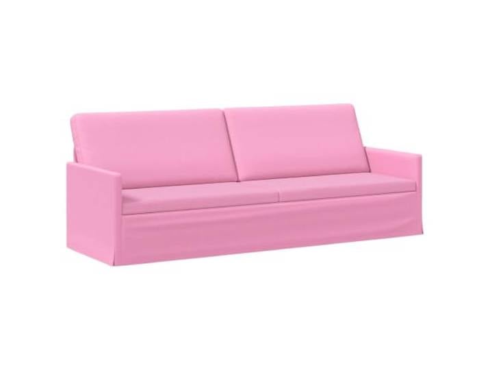 vidaXL 3-Sitzer Sofa Rosa 220 x 81 x 82 cm Stoff