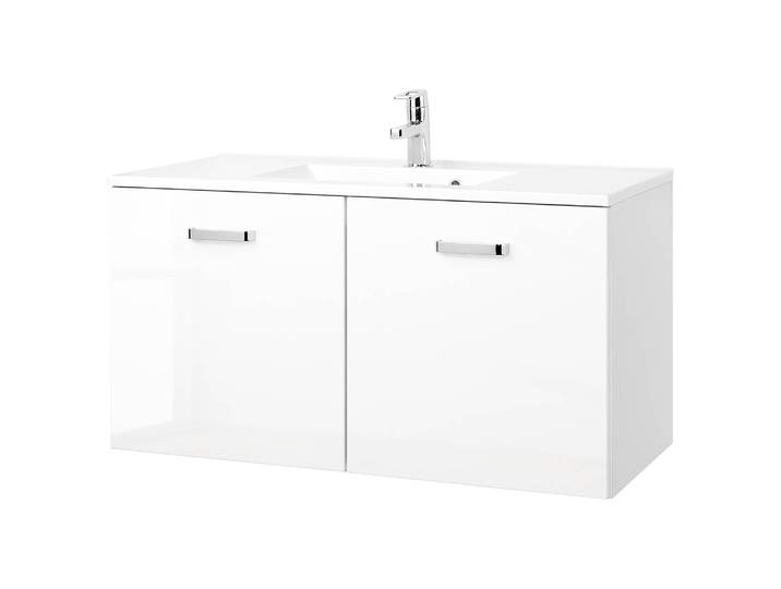 Waschtisch I 60cm Weiß/Hochglanz Weiß/Weiß