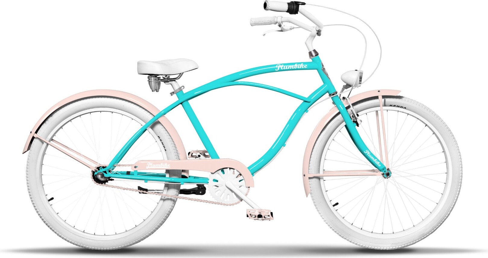 Plumbike Rider Go Girl Turquise Fahrrad, 26" Räder, 3-Gang-Version, Türkis