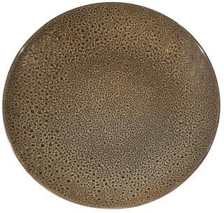 Red Vanilla Art Brown Coupe Service Platter