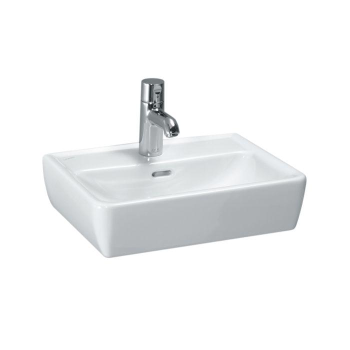 LAUFEN Pro A Handwaschbecken 8119520001091 45x34cm, weiß, mit Überlauf, ohne Hahnloch