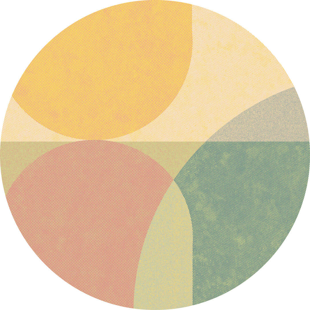 Corrigan Studio Godmond Vinyl Area Rug Round 4'11.1"
