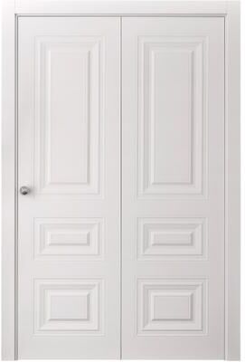 SARTODOORS Basic 9233 White Wood Bi-Fold Closet Doors