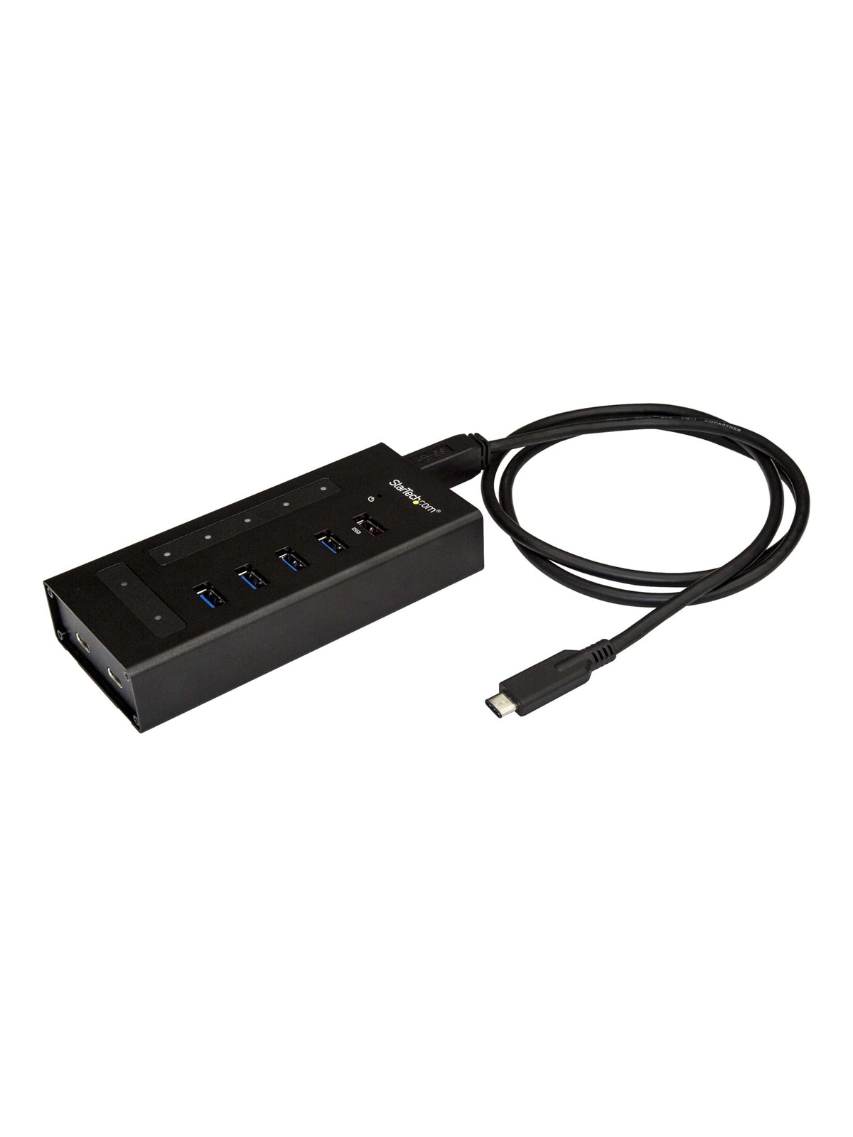 StarTech.com USB-C Hub Metal 7 Port USB-Hubs - USB 3.0 - 7 - Schwarz