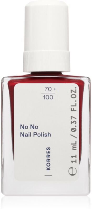 Korres No No Nail Polish nourishing nail varnish shade 57 Wine Red 11 ml
