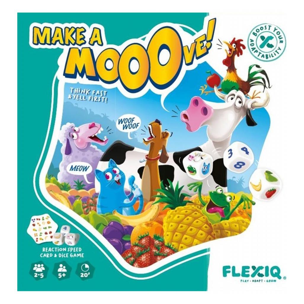 Asmodée FlexiQ Dice & Card Board Game 'Make a Move' 112052 by 5+ Years (Deutsch, 2 - 5 Spieler) (FXG103)