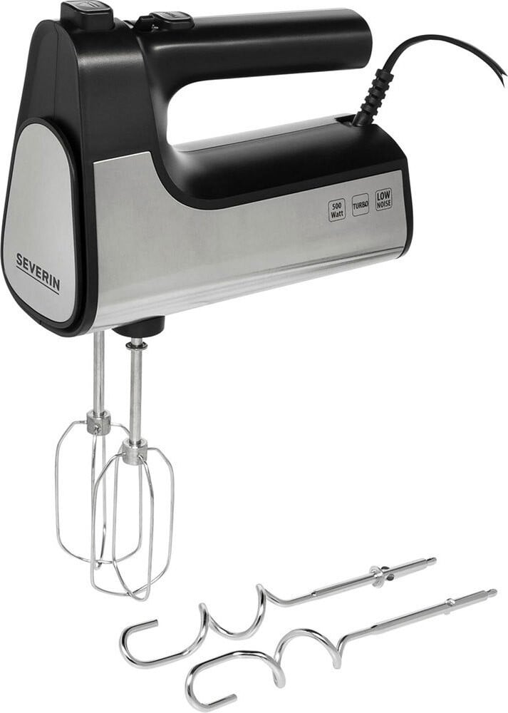 Severin HM 3841 Handmixer Zwart met Roestvrij Staal