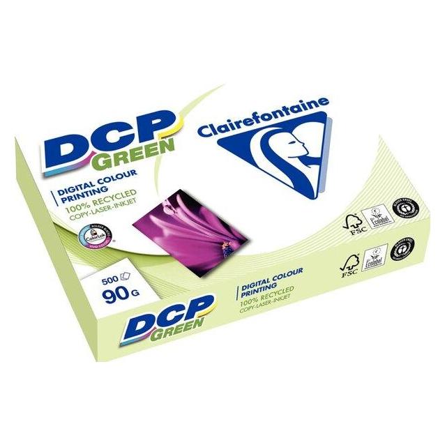 Clairefontaine Multifunktionspapier DCP green A4 90g/qm weiss RC VE=500 Blatt (A4, 500 Blätter, 90 g/m²) (50014SC)