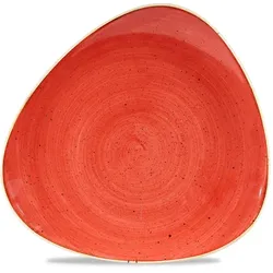 Churchill1795 Churchill Stonecast Teller Triangle 26,5 cm, Berry Red