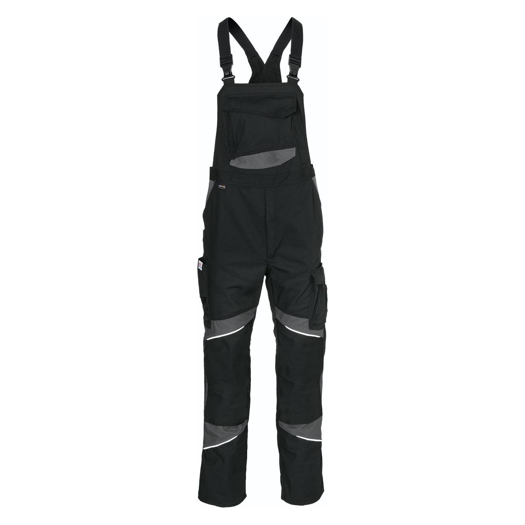 Kübler ACTIVIQ cotton+ Latzhose schwarz/anthrazit 25 (25) (210141)