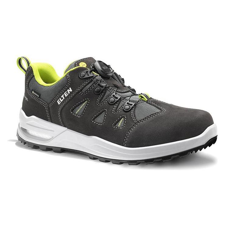 Elten Berufshalbschuh RILEY XXF BOA GTX grey-lime Low ESD O2 WR CI Gr. 48 (O2, 48) (204016)