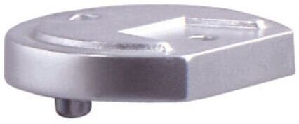 DENI Support pour tampon d'arrêt, 3848 H 12,5mm Aluminium, anodisé (3848 0000 01)