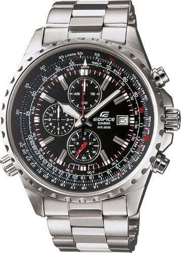 Casio Armbanduhr EF-527D-1AVEF (B x H) 45.50mm x 51mm Stahl Gehäusematerial=Stahl Material (Armband)=Edelstahl