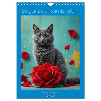 Eleganz der Samtpfoten (Wandkalender 2026 DIN A4 hoch), CALVENDO Monatskalender