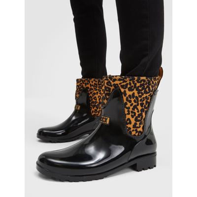 Gummistiefel SOCCX, Damen, Gr. 40, Textil, schwarz, Synthetik, Textil, Schuhe Gummistiefel, mit rutschfester Laufsohle