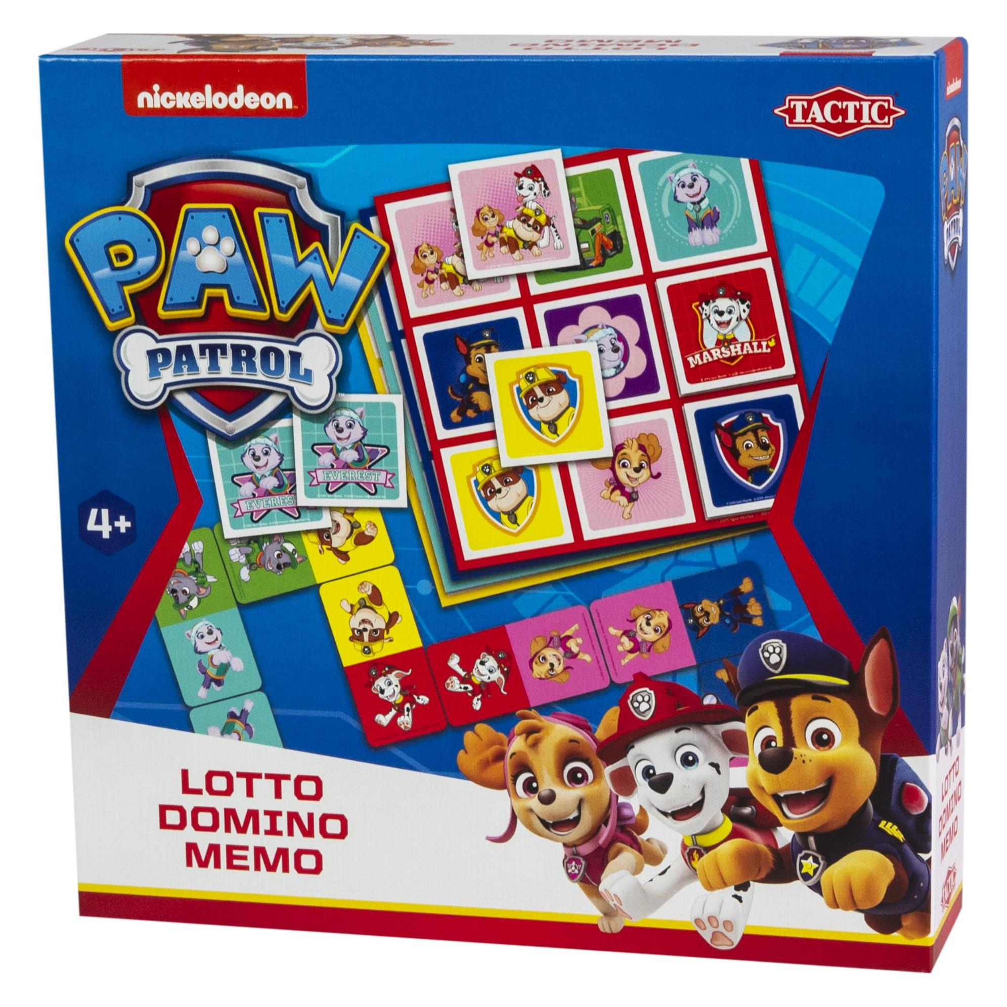 Tactic Paw Patrol Lotto (Dänisch, Deutsch, Englisch, Finnisch, Französisch, Norwegisch, Schwedisch, 2 - 4 Spieler) (56203)