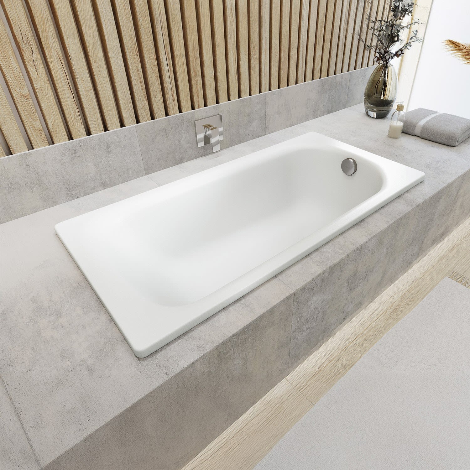 Kaldewei SANIFORM PLUS Mod. 366 Badewanne 140 x 75 cm, Badewannen, 113700010001, alpinweiß - alpinweiß