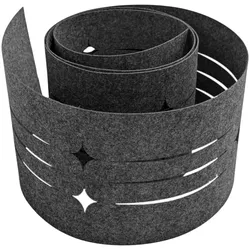 zaun|zu® Sichtschutzstreifen Design Vlies Dekor Starline Einzelstreifen Anthrazitgrau 2,55m