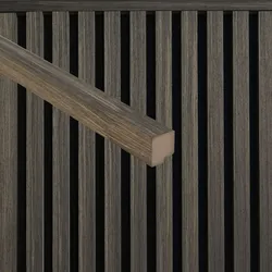 HOME DELUXE Abschlussleiste für Akustikpaneel ENDO Smoked Oak - 80 cm - Menge: 4