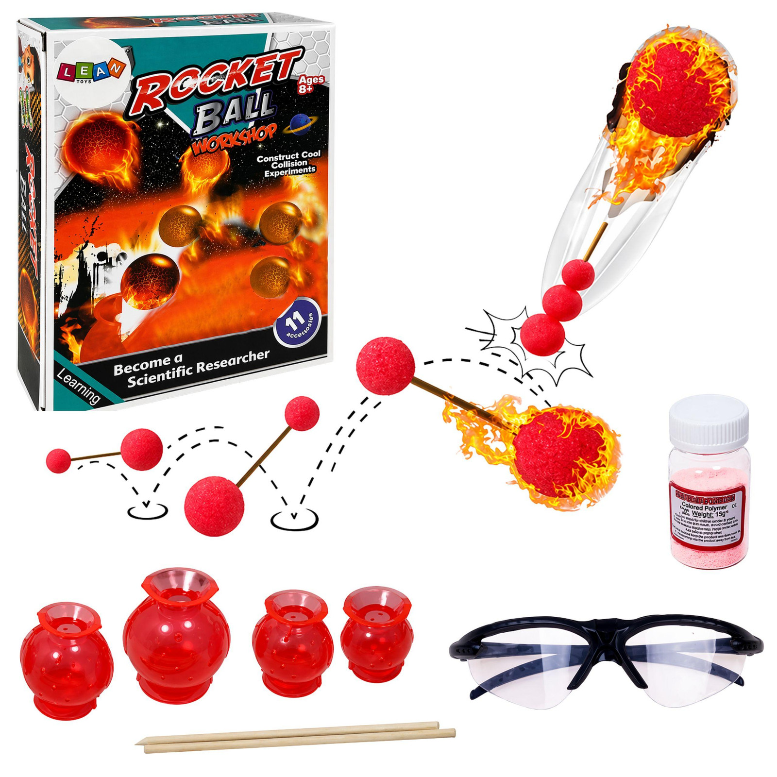 Lean Toys Chemische ballen DIY Educatief pakket voor wetenschapsexperimenten