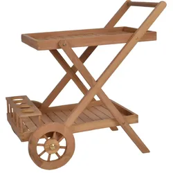 Teak Servierwagen Massivholz Teak