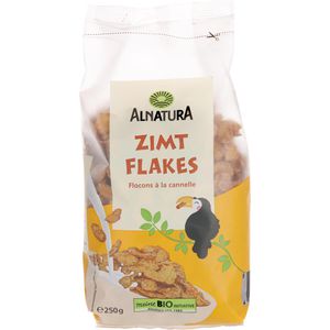 Alnatura Cornflakes Zimt Flakes, 250 g, BIO, gluten-, laktosefrei & vegan, aus Maismehl