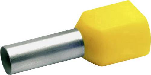Klauke 87514 Zwillings-Aderendhülse 6 mm² Teilisoliert Gelb 100 St.
