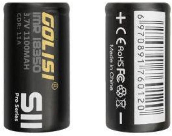 Golisi S11  Batteria 18350 1100mah 11a