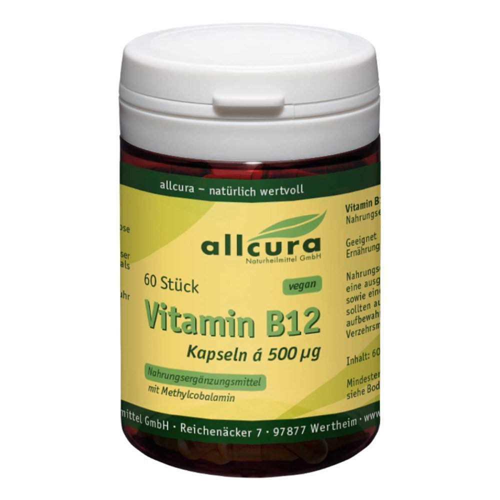 allcura Naturheilmittel GmbH Vitamin B12 A 500 Μg Methylcobalamin Kapseln 18392331