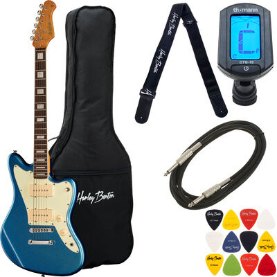 Harley Benton JA-60CC Lake Placid Blu Bundle Lake Placid Blue