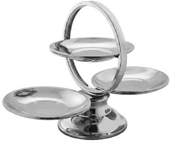 Jiallo Stainless Steel 3 Tier Serving Stand Elegant Dessert Display for Weddings & Parties Polished Finish