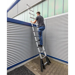 Telesteps Prime Line Teleskopleiter 4,3m – Profi Anlegeleiter aus Aluminium