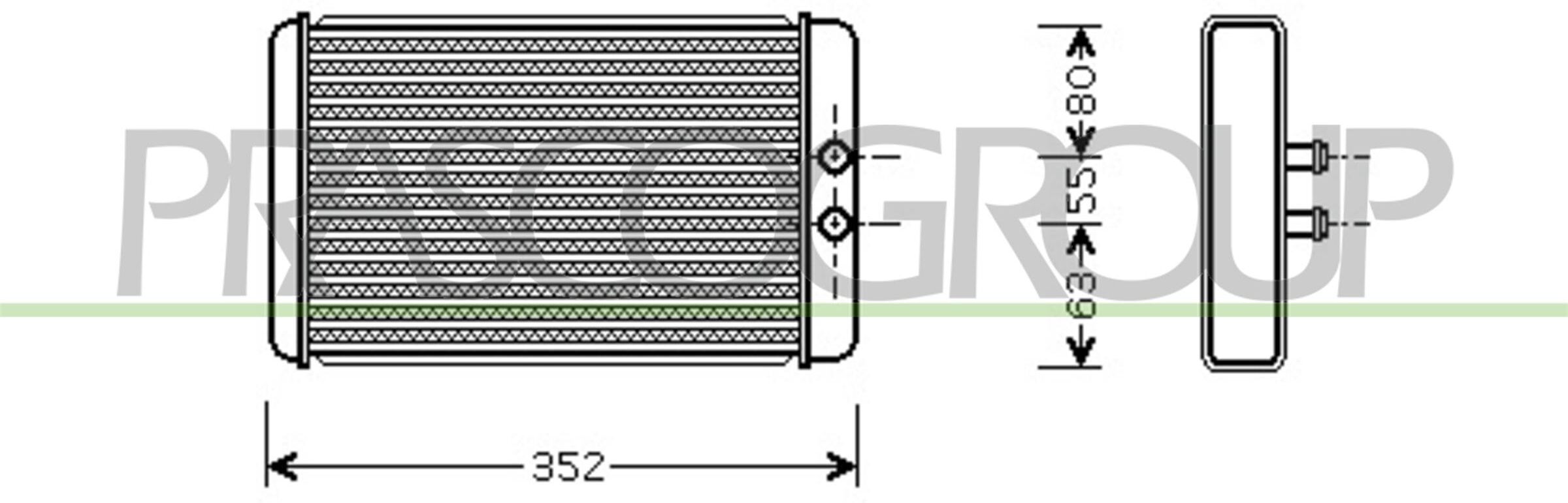 Prasco Wärmetauscher, Innenraumheizung Ci950h003 Für Citroën