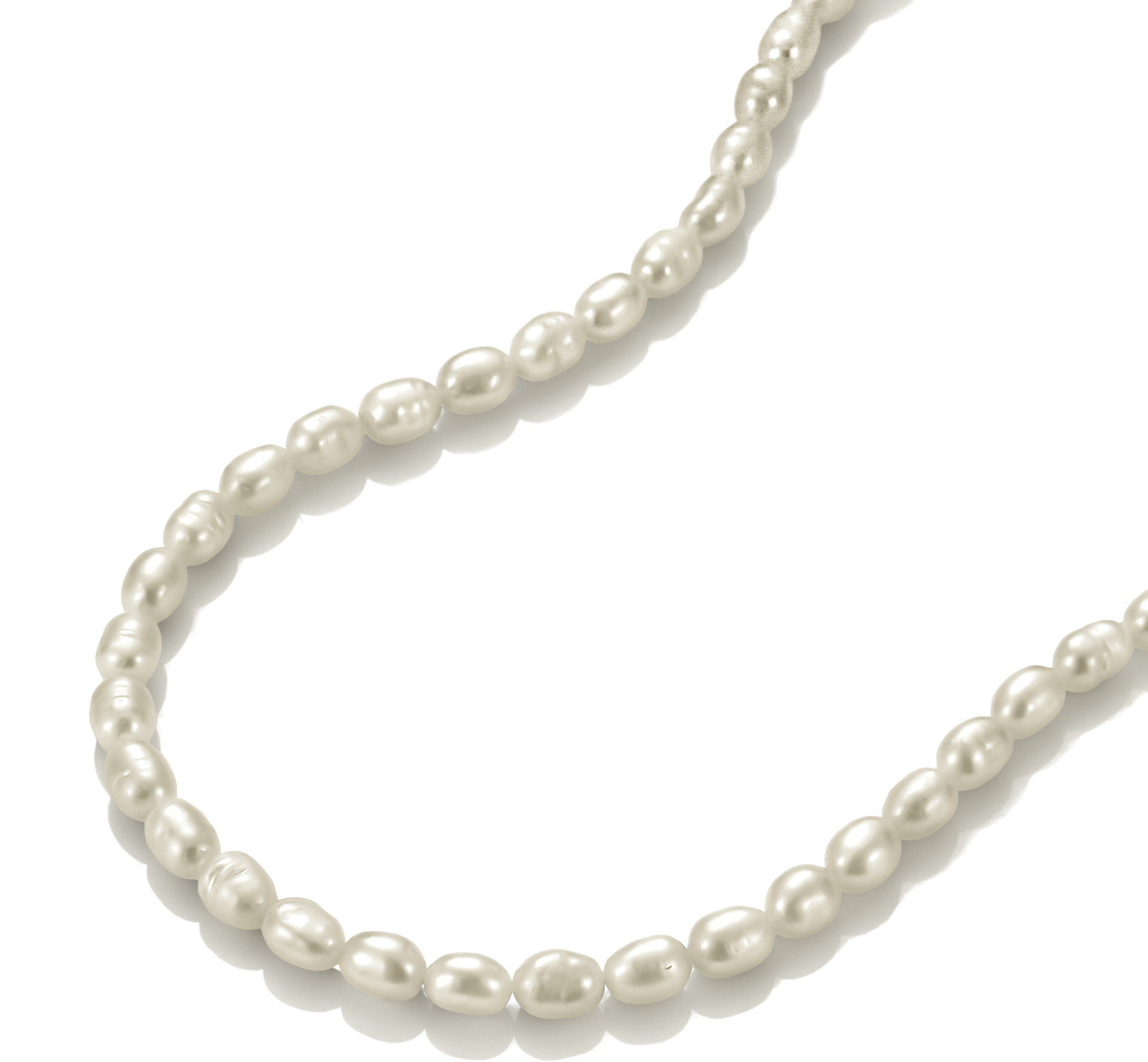 Perlenkette THOMAS SABO "Bold Elegance Perlenkette" Gr. 45, weiß (silberfarben, weiß), Halsketten, Damen, 45, Perlen Silber 925 (recycelt), B: 6mm, Perlen, Silber 925 (recycelt), Perlenkette, mit Süßwasserzuchtperle, B:6mm
