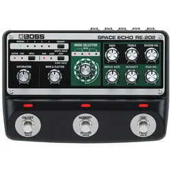 BOSS (Electronics) RE-202 Space Echo Digital Delay (Gitarre), Effektpedal, Schwarz