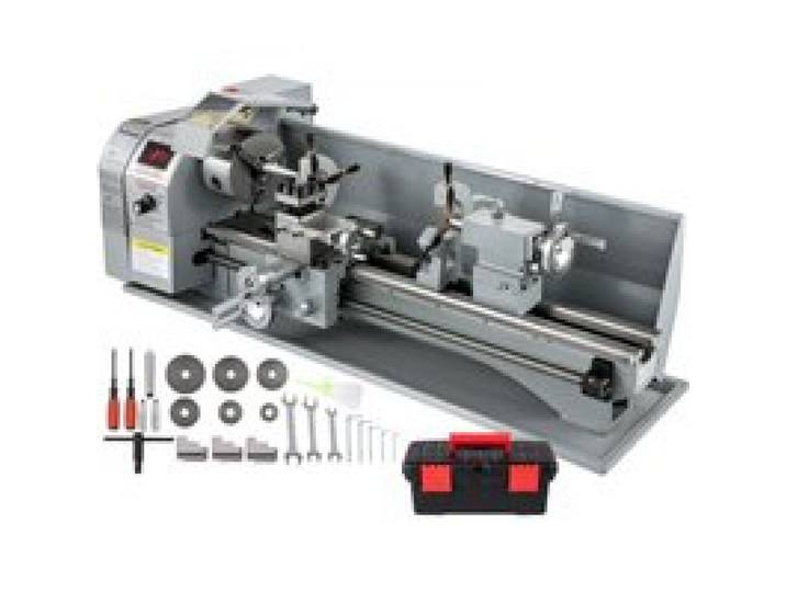 VEVOR Metaaldraaibanken Minidraaibank 220x750mm Draaibank Metaal 1100 W Mini houtdraaibank voor metaalbewerking Draaibank Metaal Nauwkeurig Eenvoudig te gebruiken