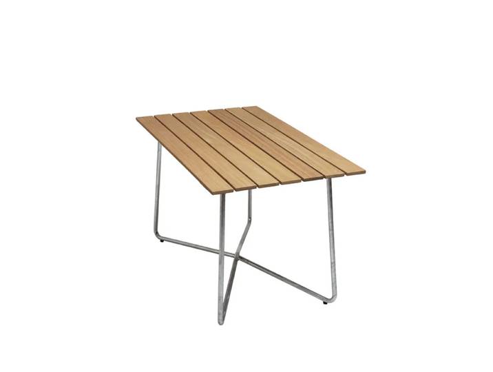Grythyttan Stålmöbler Table B25A Chêne huilé-structure en acier avec galvanisation à chaud