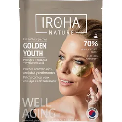 IROHA nature Divine Collection Gold & Collagen Extra Firmess Augenpads (1 Paar)