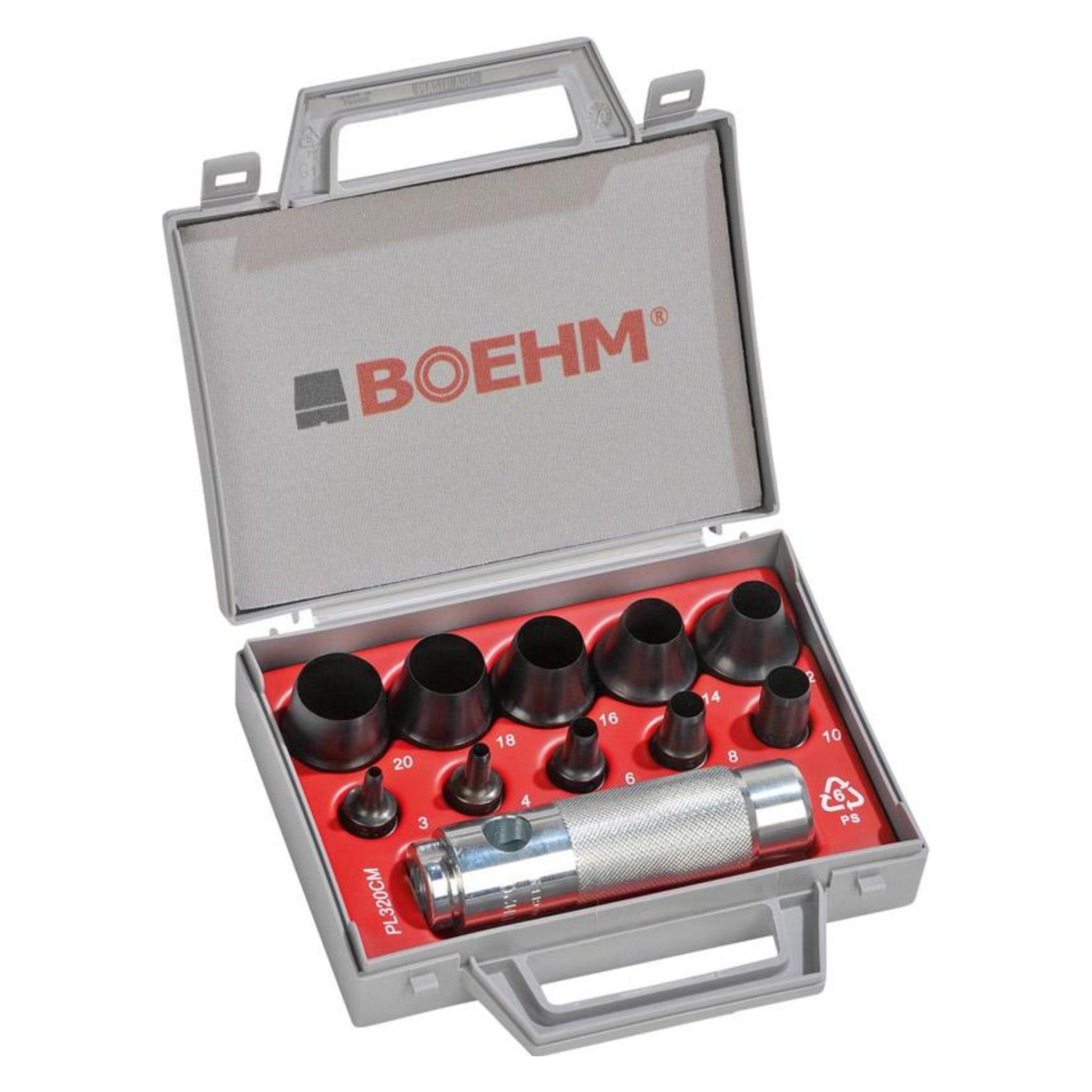Boehm Ring-Stanzwerkzeug-Satz komplett im Behälter (JLB320CM)