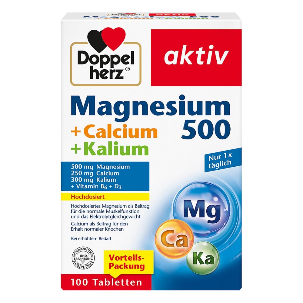 Queisser Pharma GmbH & Co. KG Doppelherz Magnesium 500+calcium+kalium Tabletten 18710541