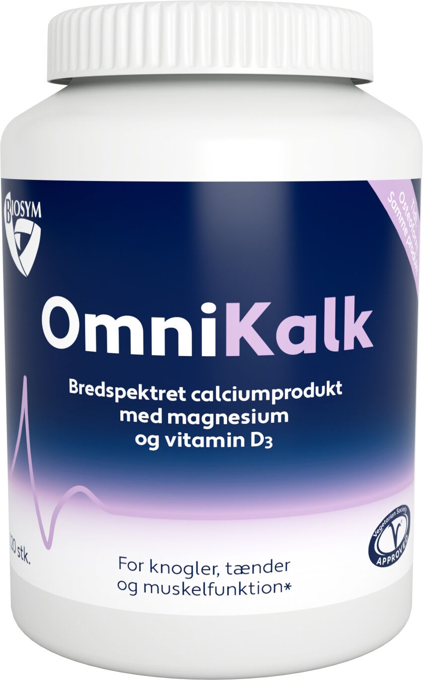 Biosym OmniKalk Kosttilskud 120 stk